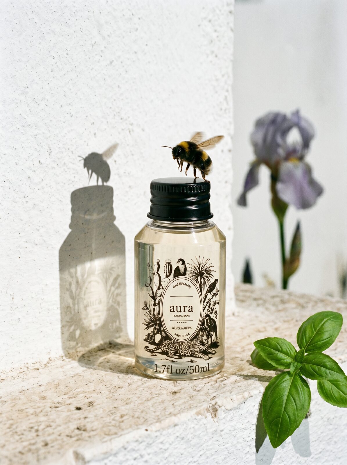 Ponza diffuser oil — pastel harbour editorial scene