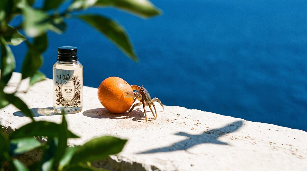 Marseille diffuser oil — Vieux-Port editorial scene