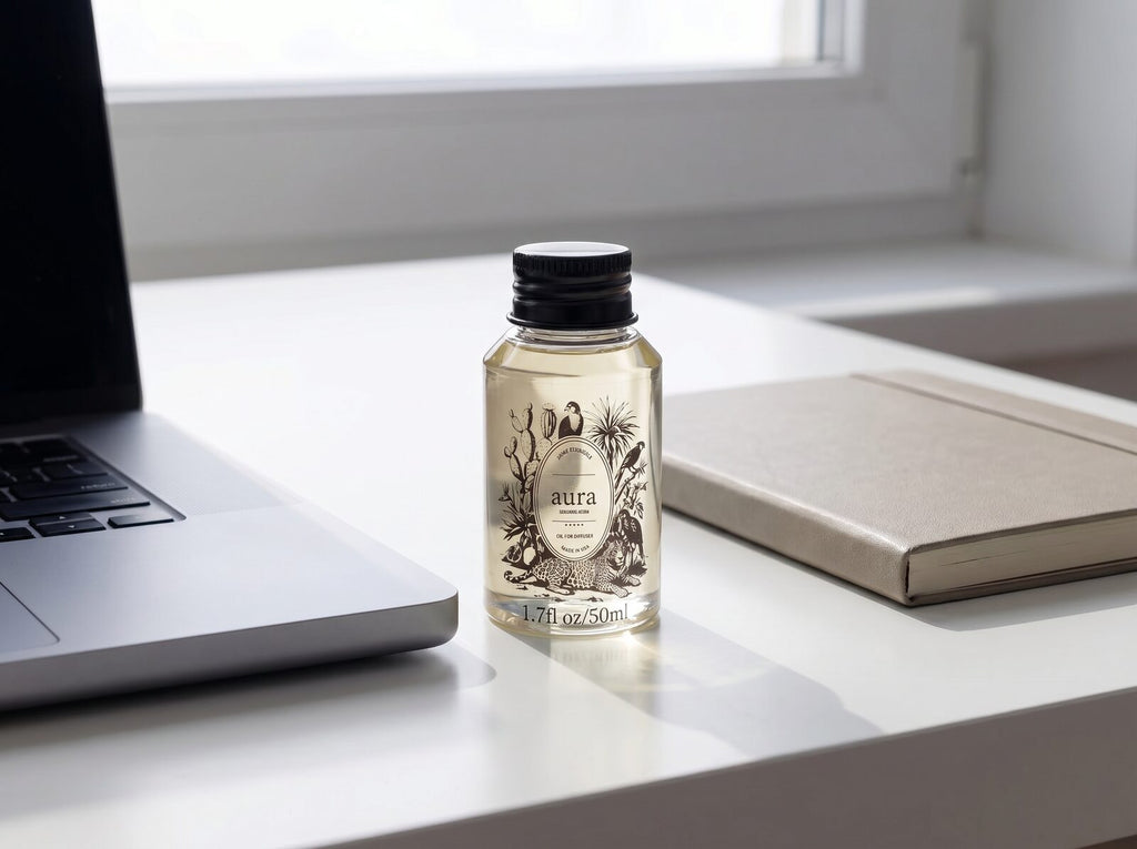 Think Better diffuser oil — focused still life