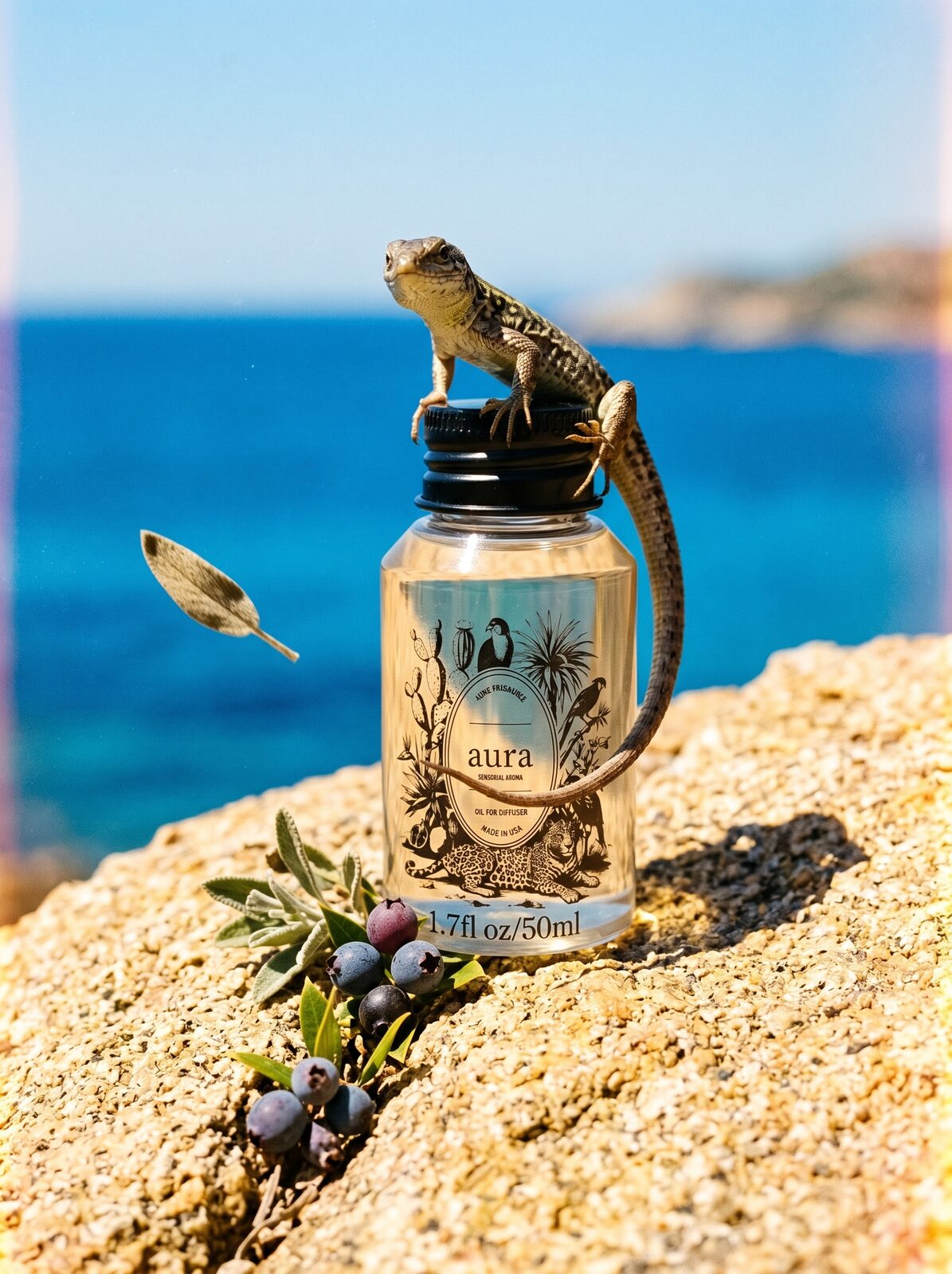 Sardegna diffuser oil — airy coastal still life