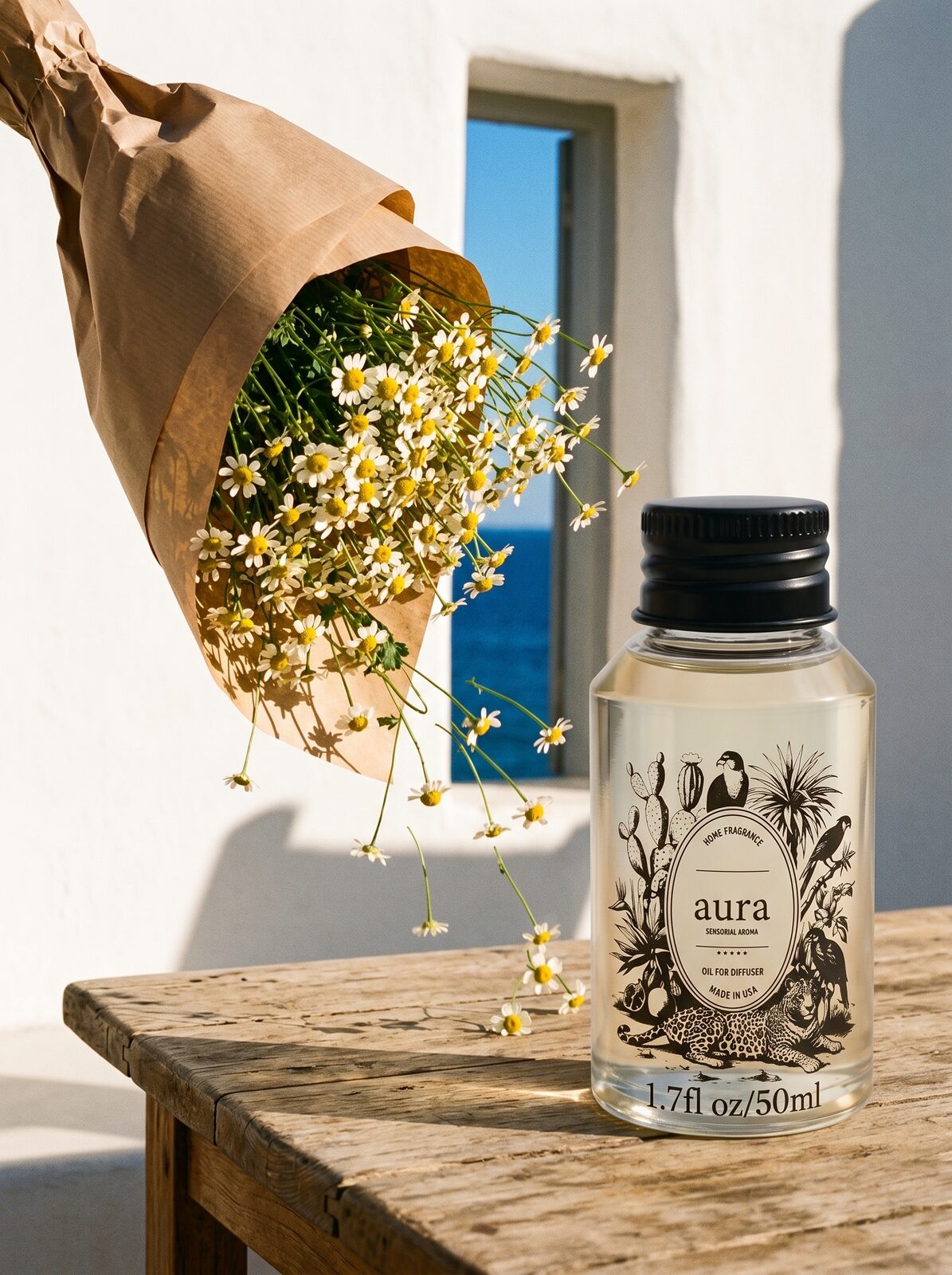 Bella diffuser oil — warm meditative still life