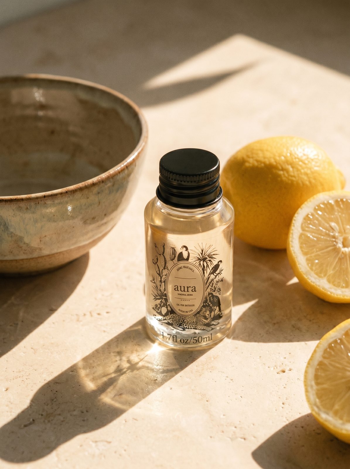 Sicilia diffuser oil — romantic floral still life