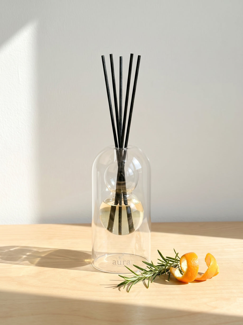 Marseille reed diffuser — Vieux-Port editorial scene