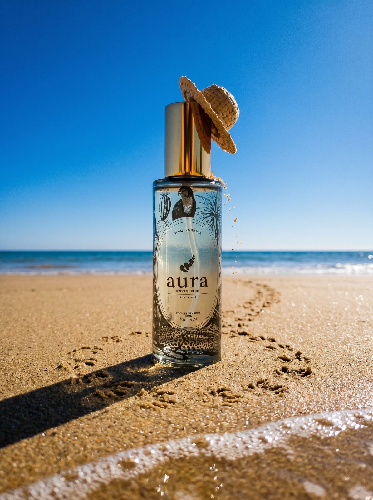 Marseille room spray — Vieux-Port editorial scene