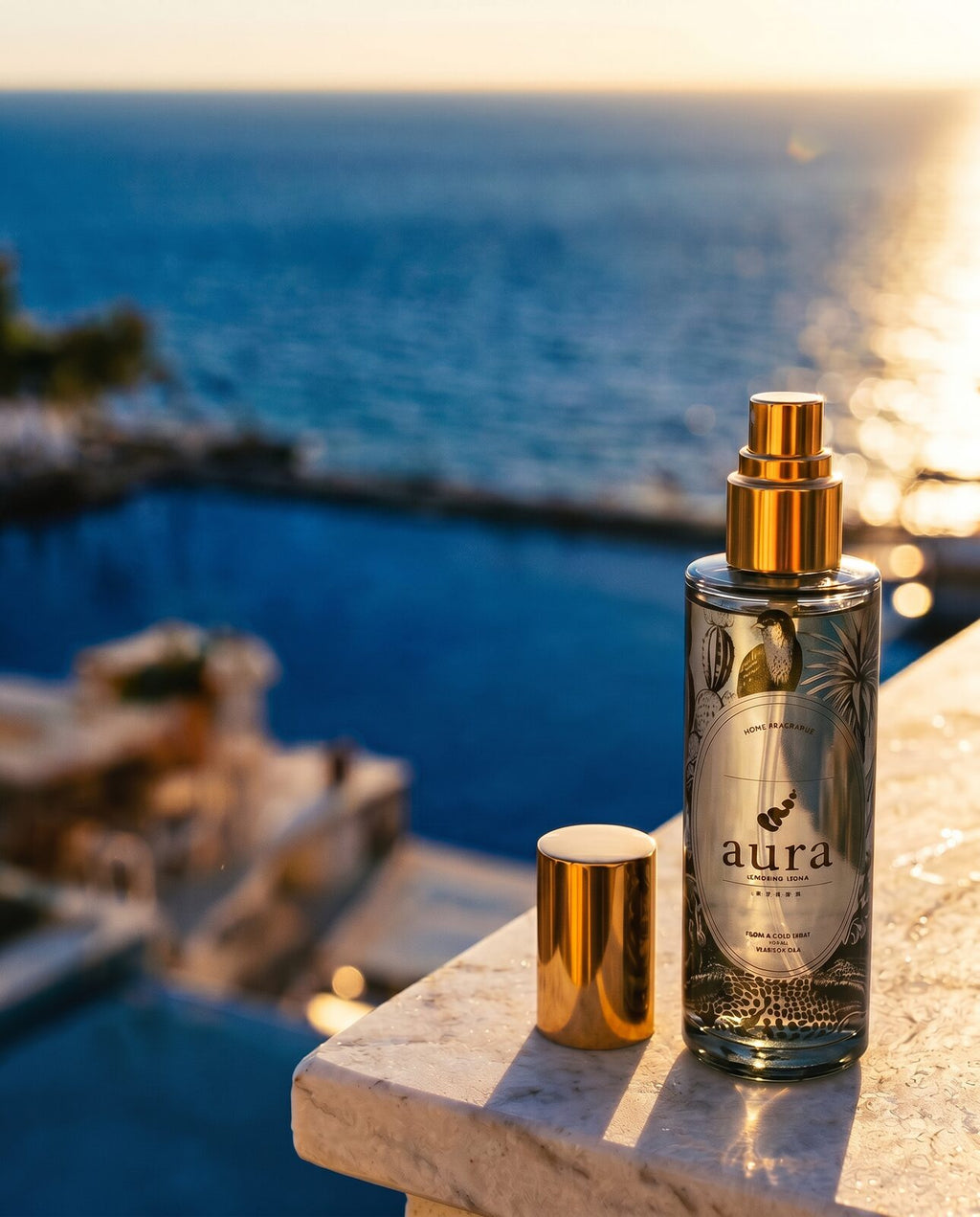 Monaco room spray — dark elegant still life