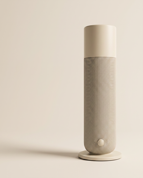 AURA Lumière — packshot apagado, columna esbelta