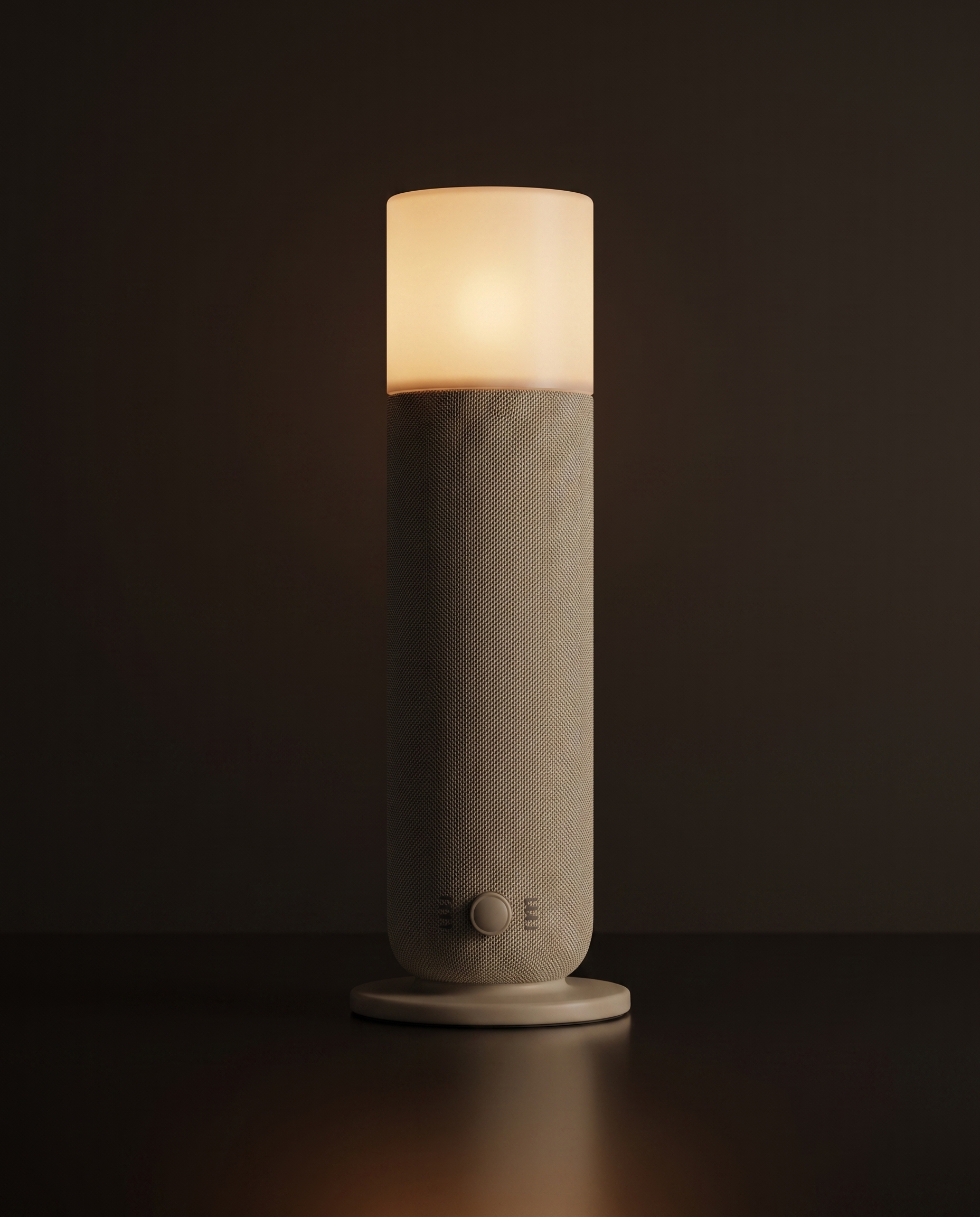 AURA Lumière — encendido, tapa con luz tipo vela