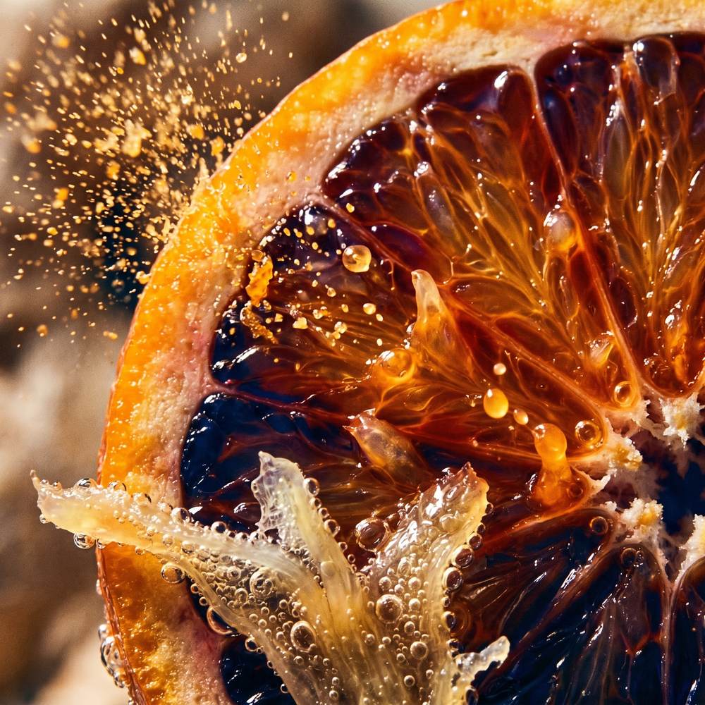 Revibe Better — pink grapefruit macro detail