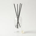 Sicilia reed diffuser — clear glass vessel with fiber reeds