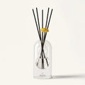 Corsica reed diffuser — clear glass vessel with fiber reeds