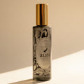 Capri room & linen spray — smoked-grey glass, gold mist sprayer